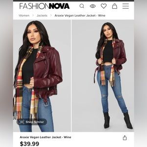 Faux Leather Moto Jacket